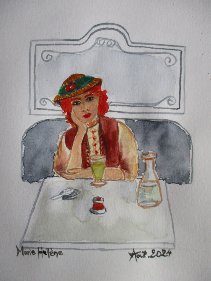 Buveuse d 'absinthe